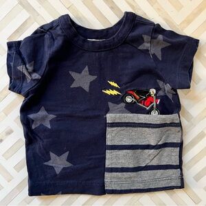 HANNA ANDERSSON Motorcycle Star Tee, 3-6mo